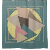 Rideaux De Douche Art moderne géométrique et futuriste Abstrait (Devant)