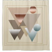 Rideaux De Douche Art moderne géométrique et futuriste Abstrait (Devant)