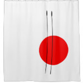 Rideaux De Douche Art moderne Le soleil levant rouge (Devant)