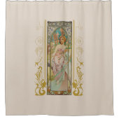 Rideaux De Douche Art Nouveau Alphonse Mucha - Réveil matinal (Devant)