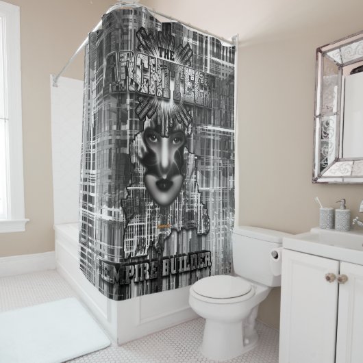 Rideaux De Douche Art numérique Abstrait Architect_Empire Builder (En situation)