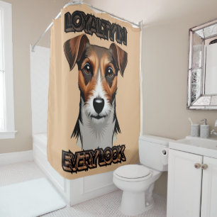 Rideaux De Douche Art numérique Jack Russell Tri-Color