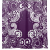 Rideaux De Douche Art numérique pourpre de roulement (Devant)