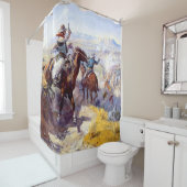 Rideaux De Douche Art occidental de Charles M Russel (En situation)