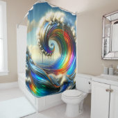 Rideaux De Douche Art Océan (En situation)