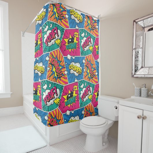 Rideaux De Douche Art pop (En situation)