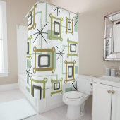 Rideaux De Douche Art pop Abstrait des années 1950 (En situation)