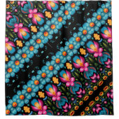 Rideaux De Douche Art populaire Charme floral (Devant)