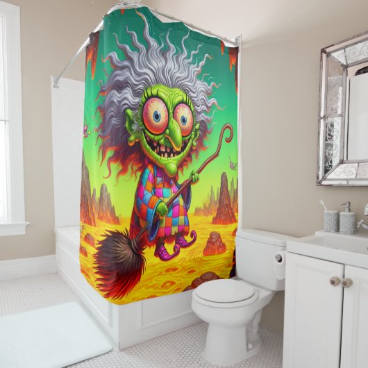 Rideaux De Douche Art sorcier (En situation)