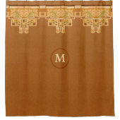 Rideaux De Douche Arts & Crafts, Craftsman or Mission Style Foliage (Devant)