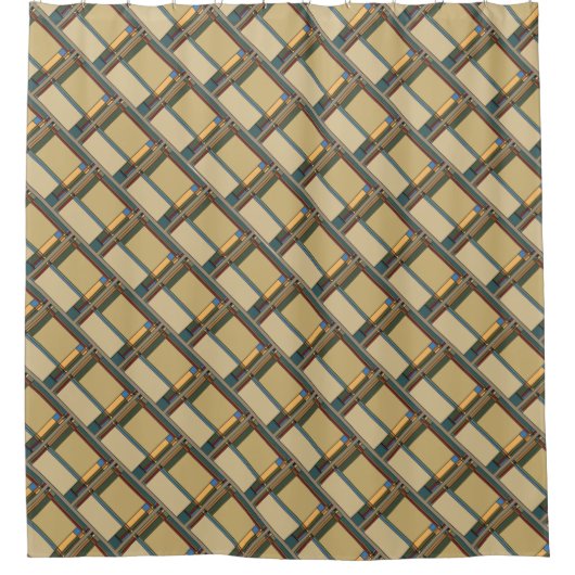 Rideaux De Douche Arts & Métiers audacieux Géométriques (Devant)