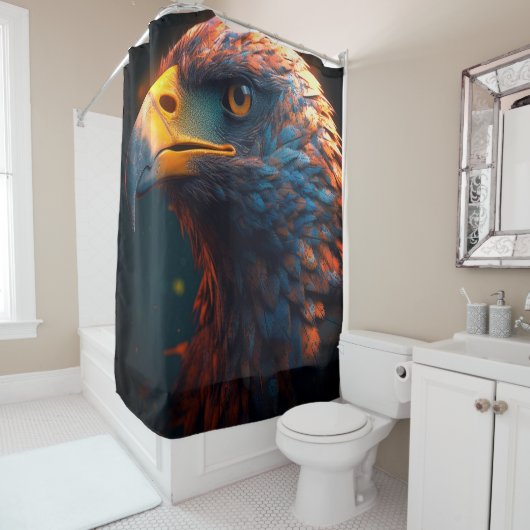 Rideaux De Douche Artsy Bird (En situation)