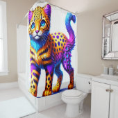 Rideaux De Douche Artsy Cat (En situation)