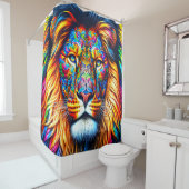 Rideaux De Douche Artsy Lion (En situation)