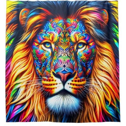 Rideaux De Douche Artsy Lion (Devant)
