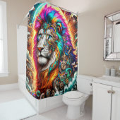 Rideaux De Douche Artsy Lion (En situation)