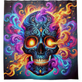 Rideaux De Douche Artsy Skull (Devant)