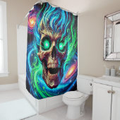 Rideaux De Douche Artsy Skull (En situation)