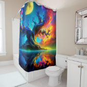 Rideaux De Douche Artsy Sunset (En situation)