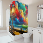 Rideaux De Douche Artsy Sunset (En situation)