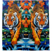 Rideaux De Douche Artsy Tiger Animal Bengale (Devant)