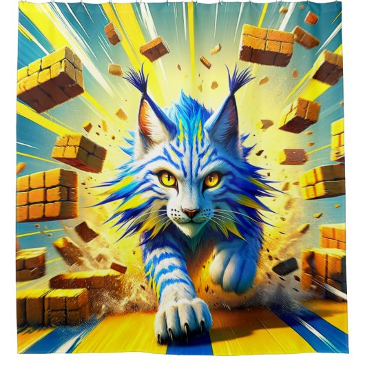 Rideaux De Douche Artwork Lynx (Devant)