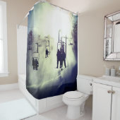 Rideaux De Douche Ascenseur ski (En situation)