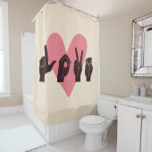 Rideaux De Douche ASL Love IV - Saint Valentin (En situation)