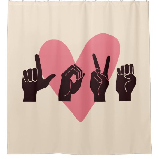 Rideaux De Douche ASL Love IV - Saint Valentin (Devant)