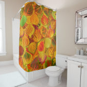 Rideaux De Douche Aspen Feuilles Collage Solid Medley 1 (En situation)