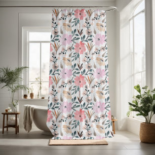 Rideaux De Douche Assez floral décoratif voyant 