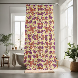 Rideaux De Douche Assez floral décoratif voyant 