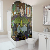 Rideaux De Douche Assistant Imaginaire Livres Potions Dragon (En situation)