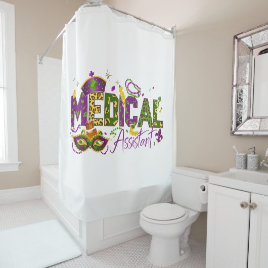 Rideaux De Douche Assistant Médical - Mardi Gras (En situation)