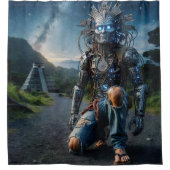 Rideaux De Douche Astral Blue Jeans guerrier (Devant)