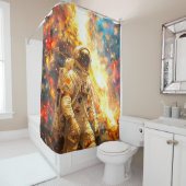 Rideaux De Douche Astronaut (En situation)