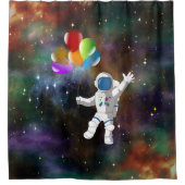 Rideaux De Douche Astronaut avec ballons (Devant)