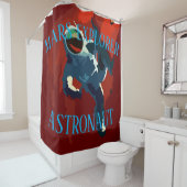 Rideaux De Douche Astronaute Explorateur de Mars Voyage Spatial Vaca (En situation)