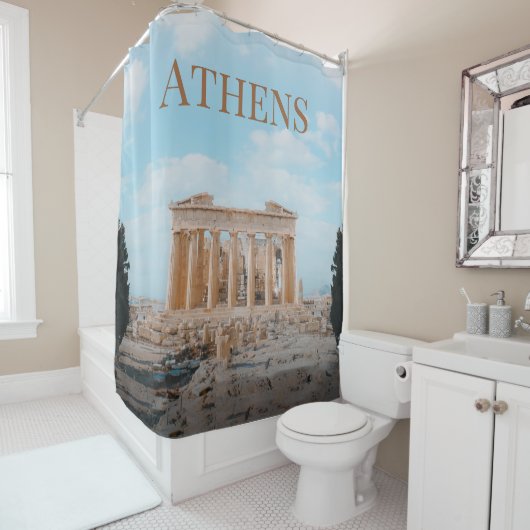 Rideaux De Douche Athènes Grèce (En situation)