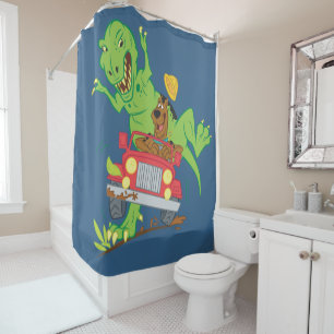 Rideaux De Douche Attaque Scooby Doo T-Rex