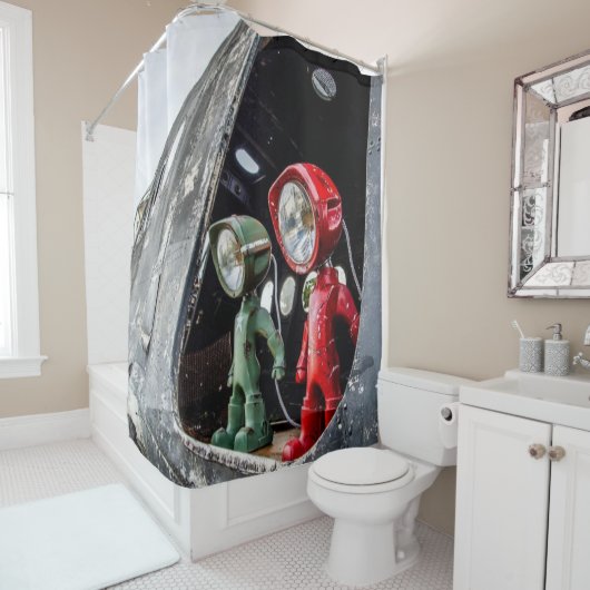 Rideaux De Douche Atterrissage (En situation)