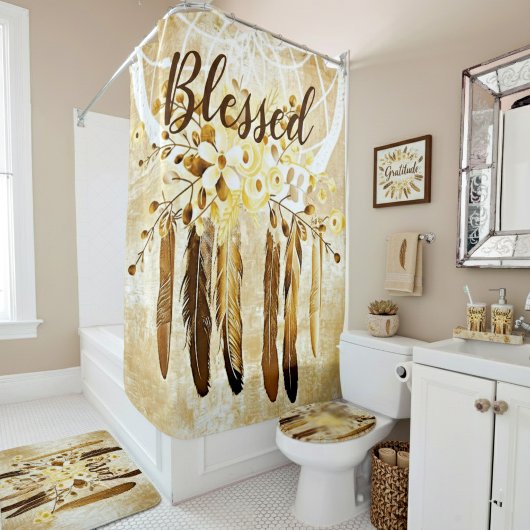 Rideaux De Douche Attrape-rêve béni