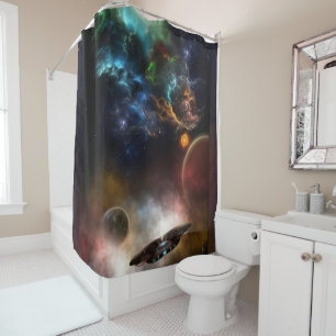Rideaux De Douche Au-delà de l'espace et du temps L'art fractal