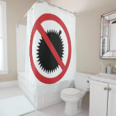 Rideaux De Douche AUCUN Fruit Tropical Durian ⚠ signe thaï ⚠ (En situation)