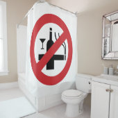 Rideaux De Douche AUCUN Fumeur ⚠ THÉ ⚠ (En situation)