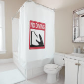 Rideaux De Douche Aucune plongée (Mosasaurus) (En situation)