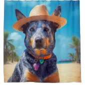 Rideaux De Douche Australian Cattle on Beach, cadeau d'été des amour (Devant)