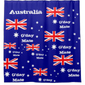 Rideaux De Douche Australian Flag & G'day Mate shower / Australie (Devant)