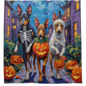 Rideaux De Douche Australian Kelpie Trick-or-Treating Halloween  (Devant)