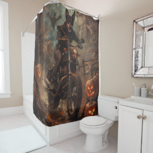 Rideaux De Douche Australien Kelpie équitation moto Halloween